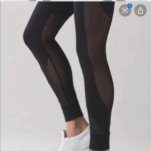 Lululemon High Rise Mesh Leggings RARE